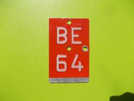Velonummer / Fahrradnummer BE 64