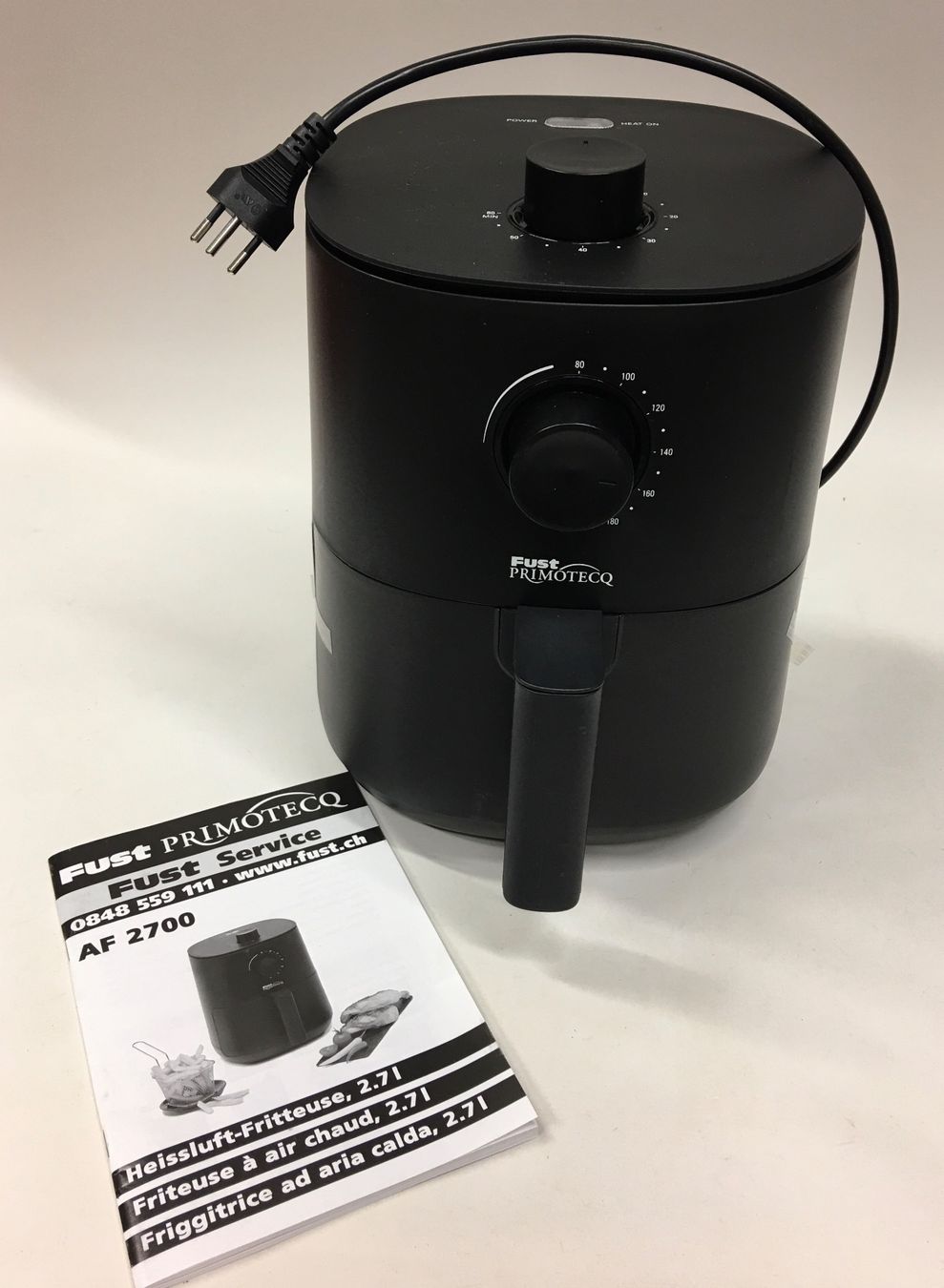 Fust Elettrodomestici da cucina: FUST PRIMOTECQ AF 2700 Heissluftfritteuse 2.7l neu – Nuovo e nell'imballaggio originale da Olten venduto da ELHANDEL 2