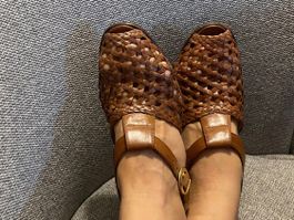 Bally Sandalen, Leder, Geflochtene gr.35