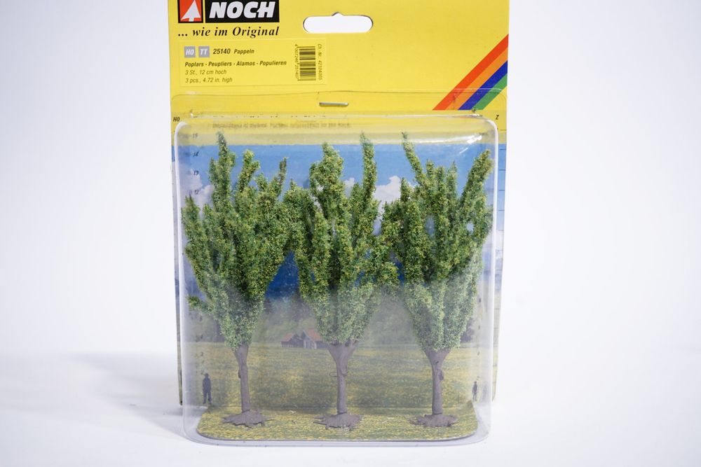 Noch 25140 Scala Neutral 3 alberi di pioppo alti 12 cm, H0, TT