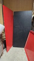 Lochblechplatten rot/schwarz, 10 Stk. f. Werkstatt/Keller