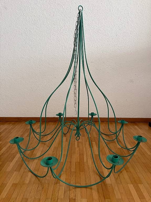Lampadari & plafoniere: Antiker Hängeleuchter mintgrün, Metall – Usato da Hergiswil NW venduto da MiTerwi 1