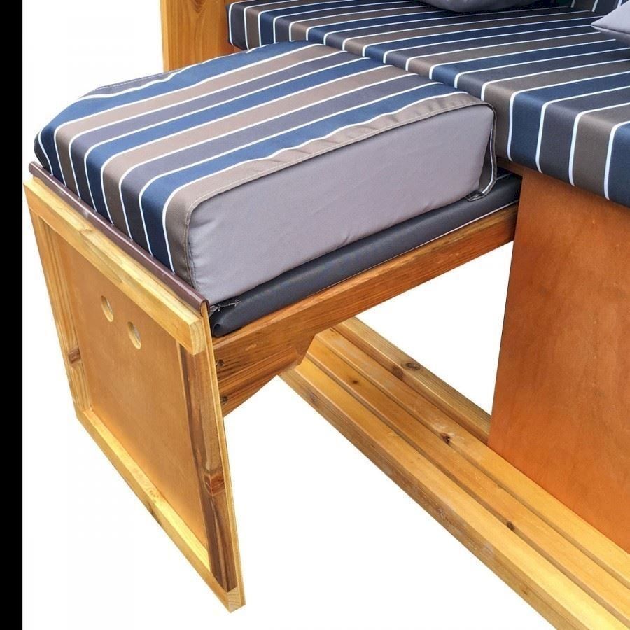 Altro: Strandkorb 3-Sitzer OSTSEE braun/blau – Nuovo e nell'imballaggio originale da Bottighofen venduto da zaap 3