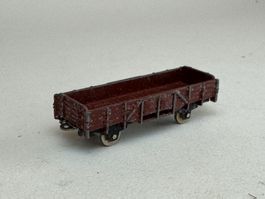 Rail Route Majorette Niederbord Güterwagen braun Metal 1/143