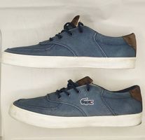 Baskets Lacoste en tissu bleu, taille 42