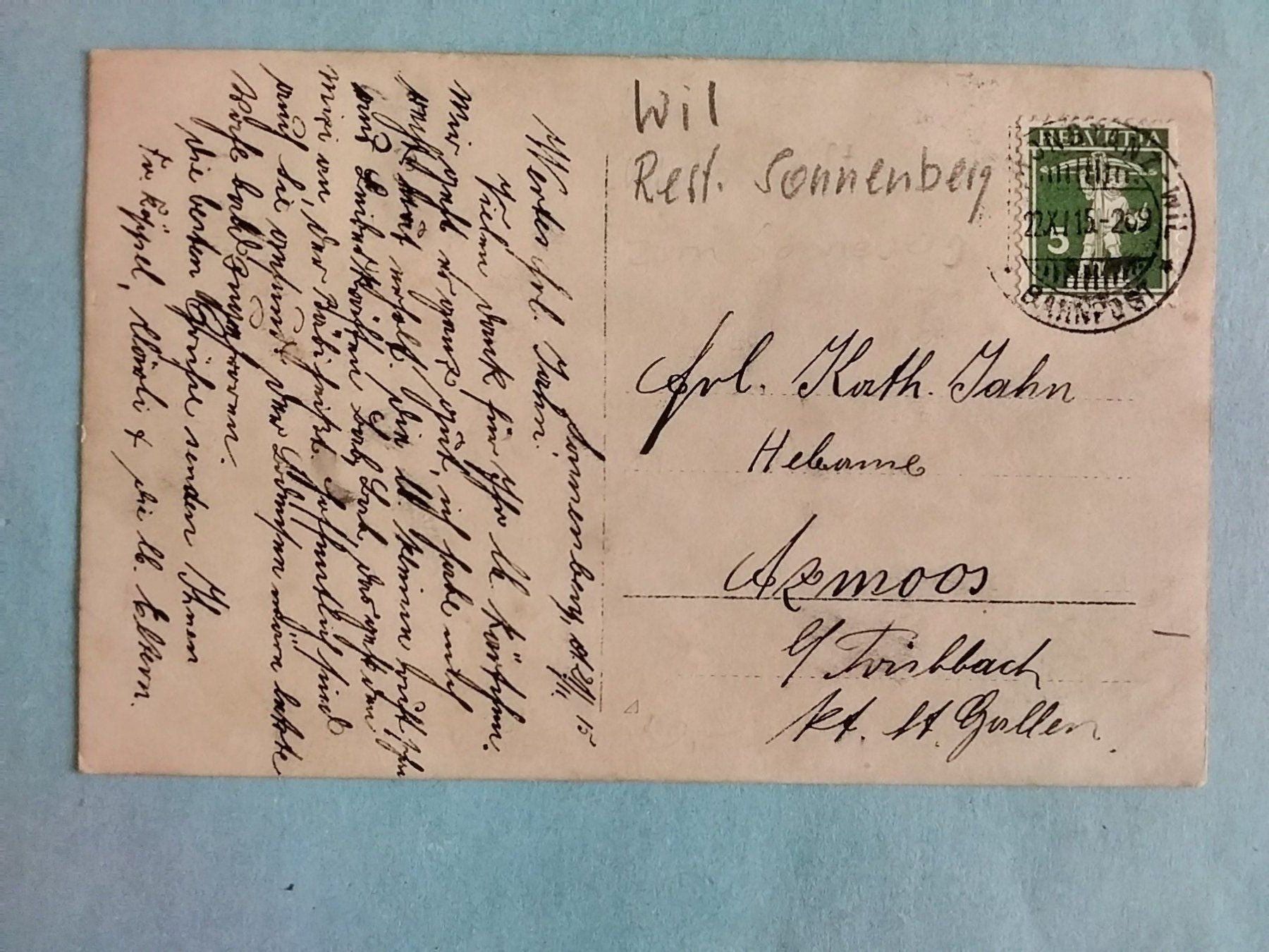 : Wil Zum Sonnenberg 1915 – Gebraucht aus Appenzell von lama19 4
