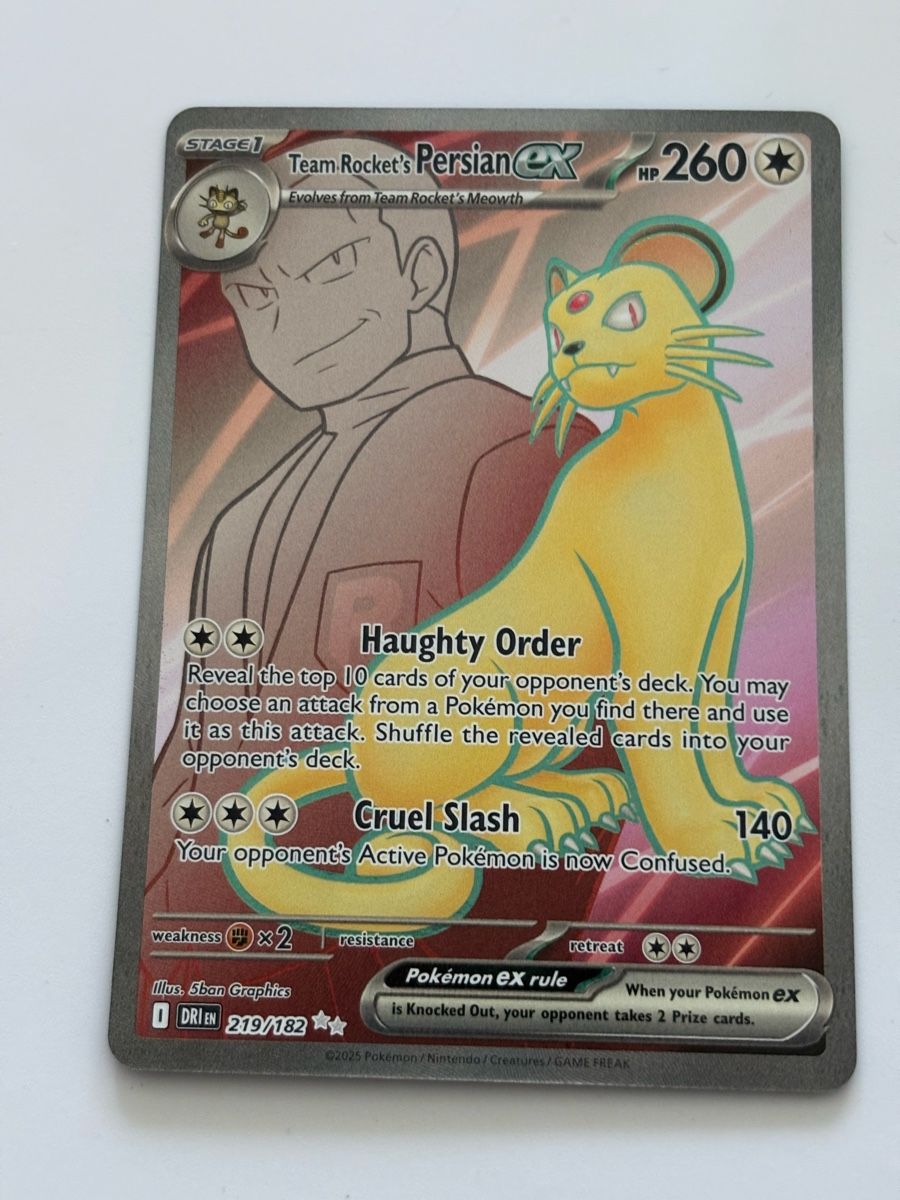 Pokémon Carte collezionabili: Carte Pokémon PERSIAN TR dri 219 – Nuovo (secondo la descrizione) da lausanne venduto da helderj