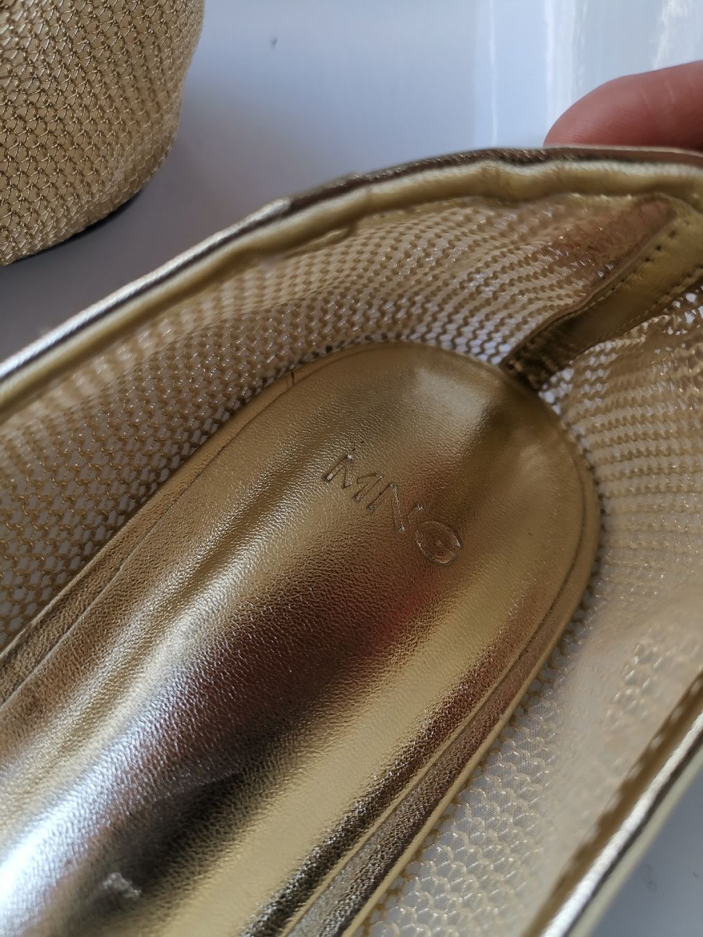 Mango Scarpe da donna: Mesh Ballerinas gold, Mango  – Usato da Uerikon venduto da pink_flamingo 3