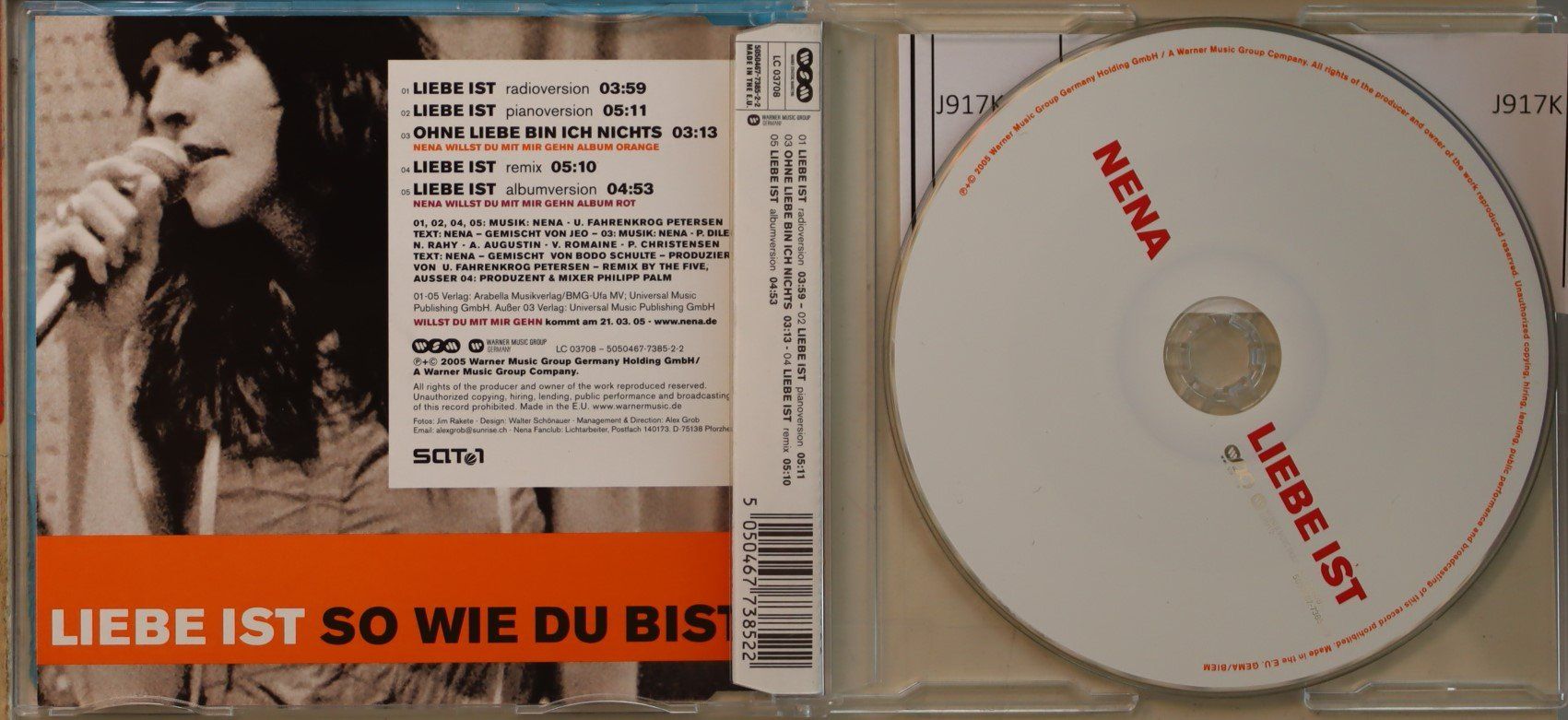 CD: Nena – Liebe Ist – Usato da Luzern venduto da CONTENTI 1