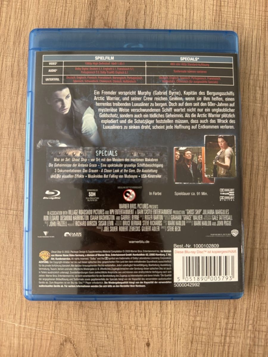 Tutti i DVDs: Ghost Ship (2002) BluRay – Usato da Hagendorn venduto da masterchieff 1