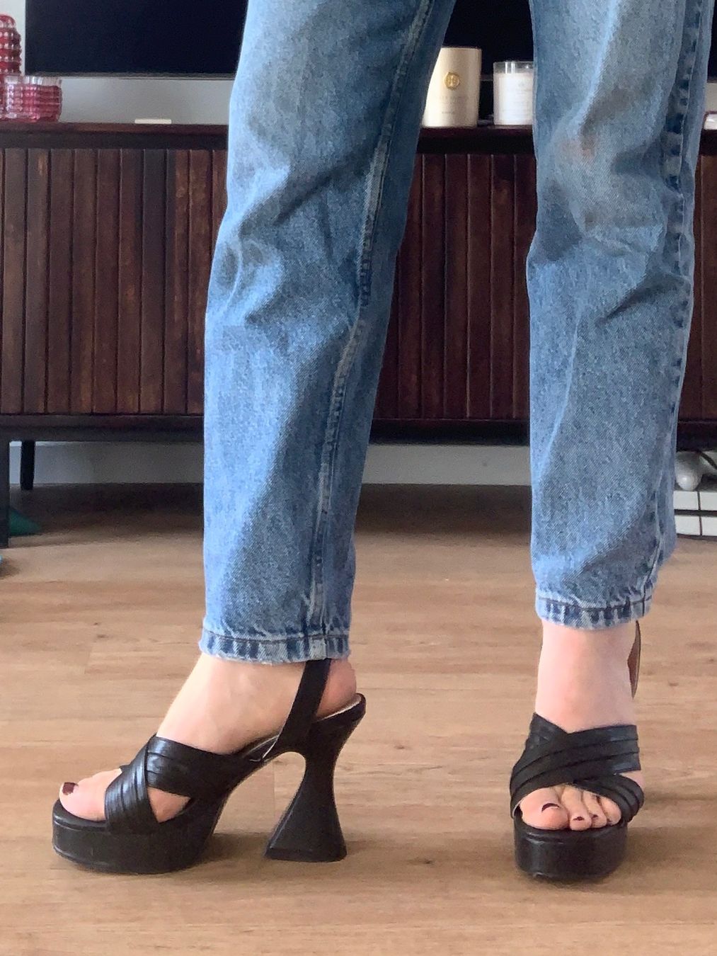 Scarpe da donna: Sandales à plateformes en cuir L37 – Usato da Genève venduto da vic_s9c5 8