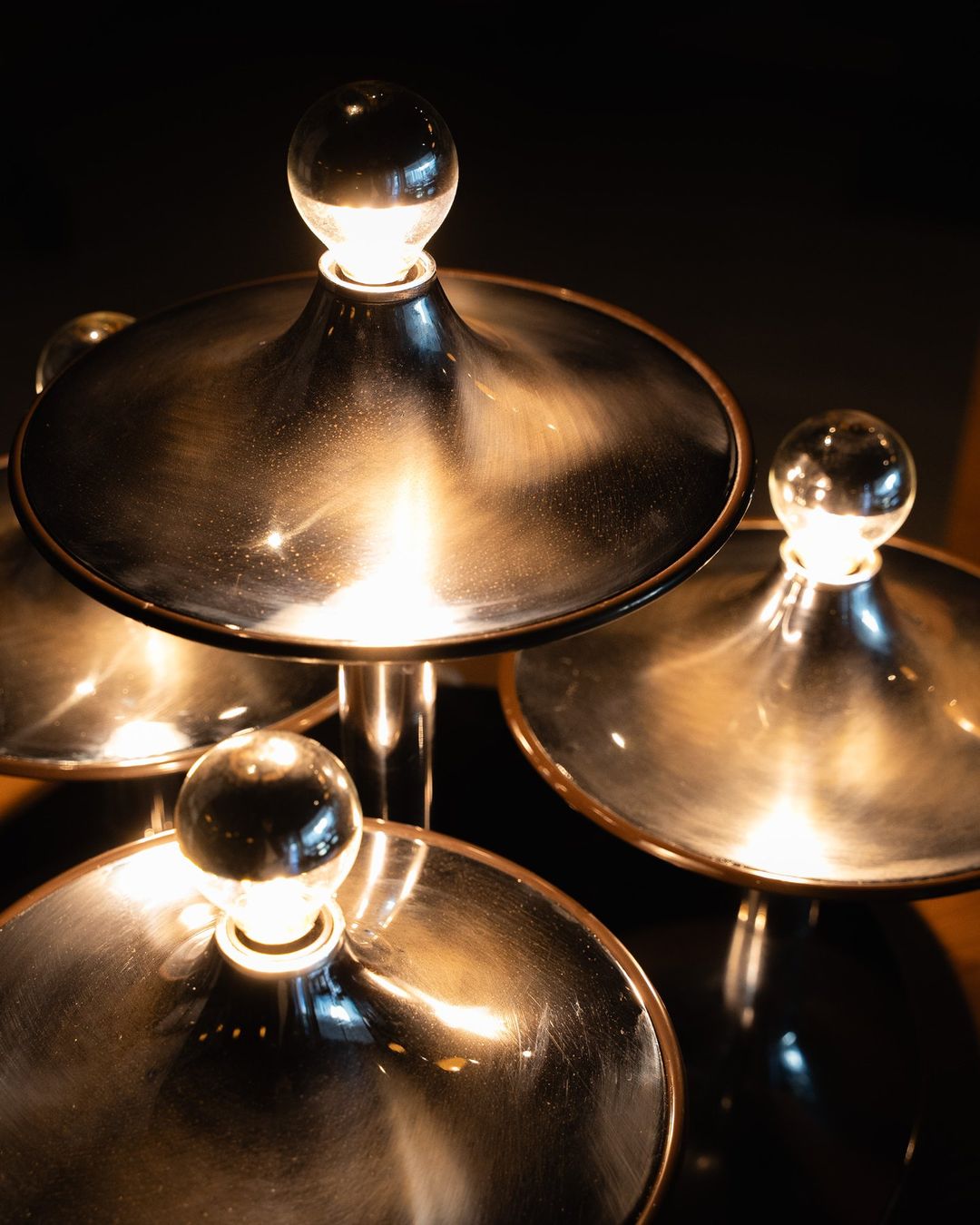 Lampade: LAMPE OVNI MULTI-NIVEAUX – Usato da Moutier venduto da Vintage-signature 3