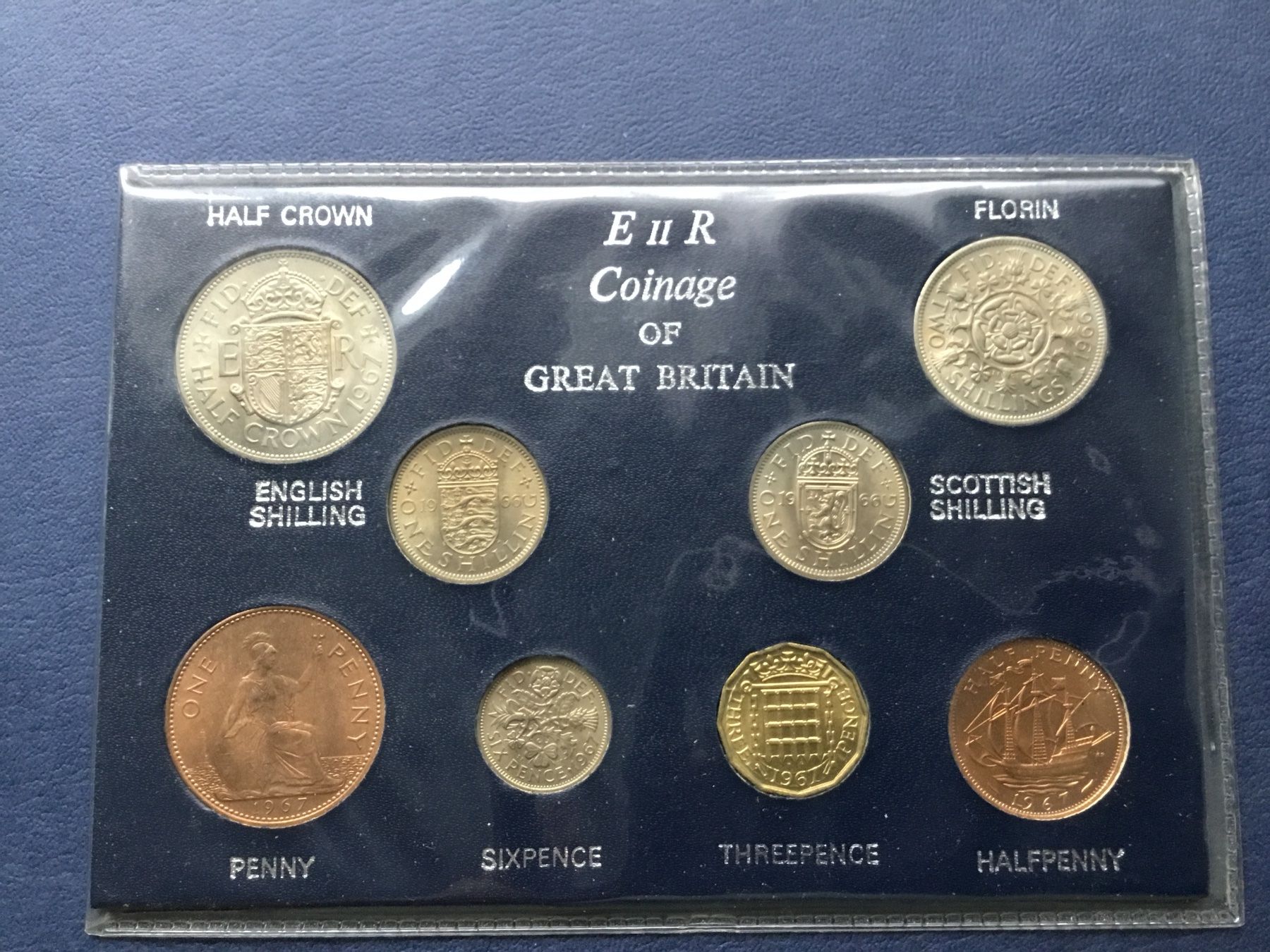 Alle Münzen: Coinage  Great Britain 1966/1967 unzirkuliert – Neu und originalverpackt aus St. Margrethen SG von alfapeugeot10 1