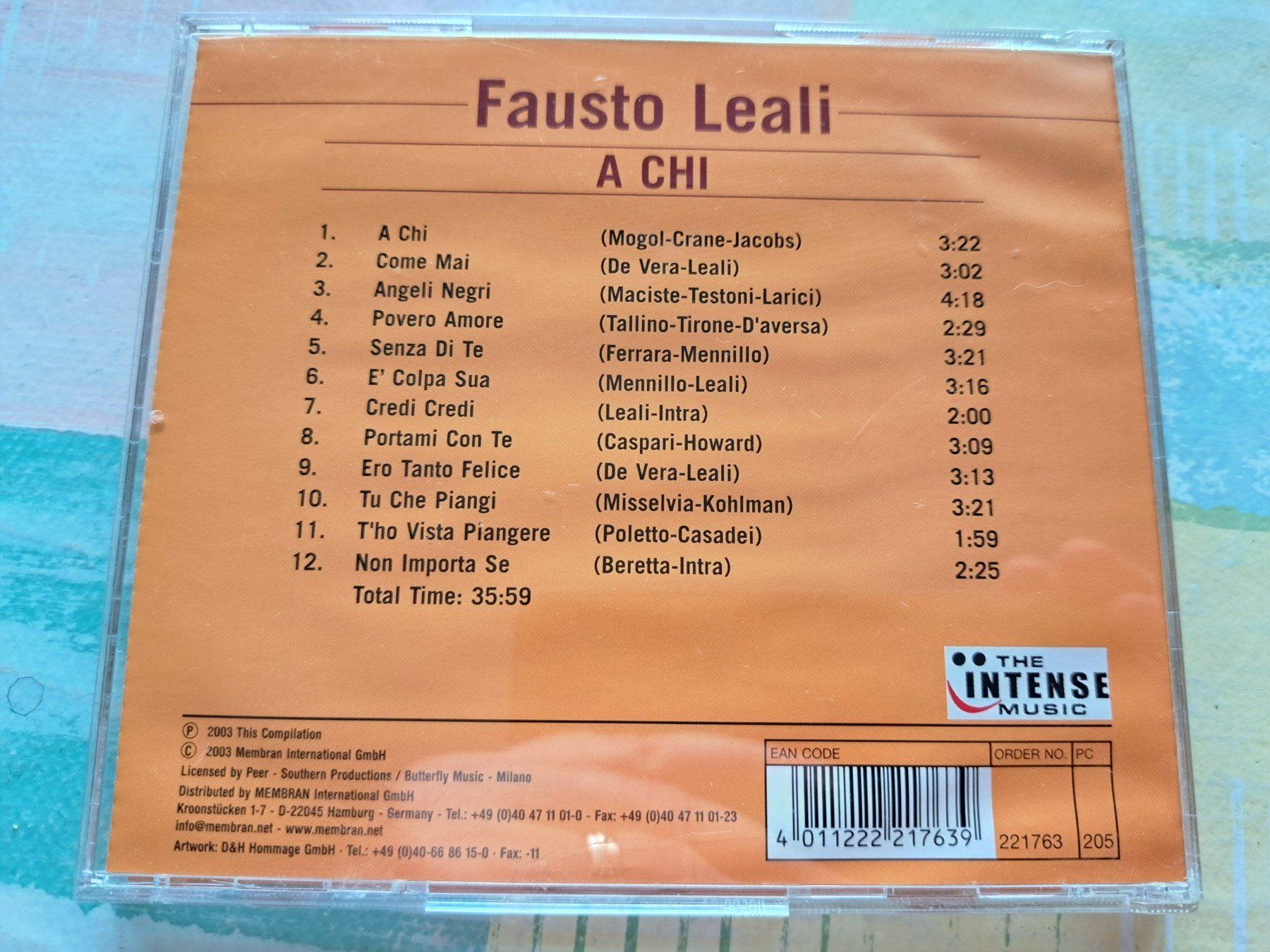CD: Cd Fausto Leali - A Chi – Usato da Pully venduto da bro_n52j 1