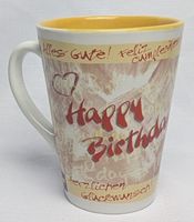Vintage Diddl-Geburtstags-Tasse - Happy Birthday