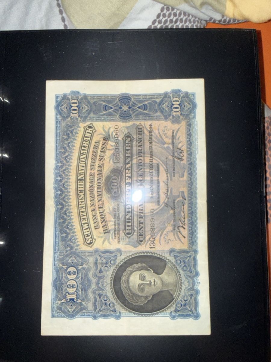 Banknoten: Billet de banque Suisse de 100 de 1944 – Gebraucht aus Morges von jul_7rz7