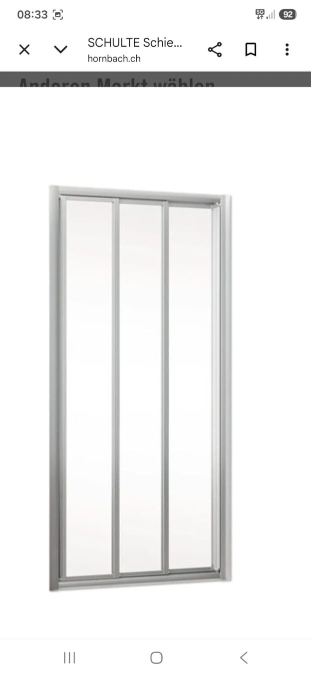 Paravents: Duschwand dreiteilig alu/glas – Gebraucht aus Appenzell Steinegg von Manuela09A 4