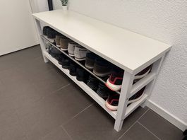 IKEA TJUSIG Bank mit Schuhablage