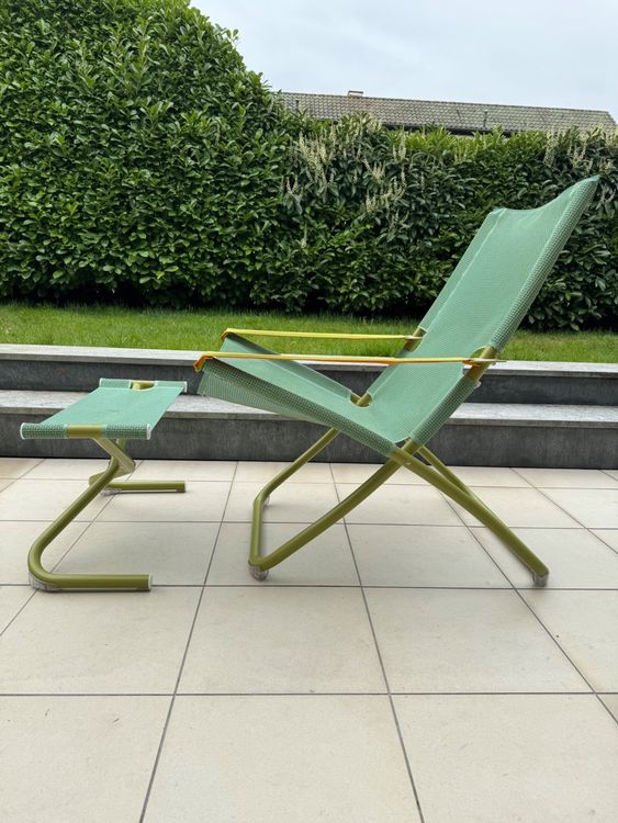 Liegestuhl EMU Snooze klappbar mit Hocker Kaufen auf Ricardo