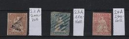 Strubel Lot A / 22A / 23A / 24A Vollrand + schön Kat. 550.-