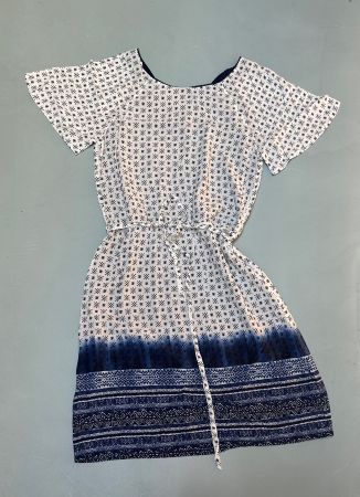 Esprit Damen Kleid blau/weiss Grösse 38 guter Zustand