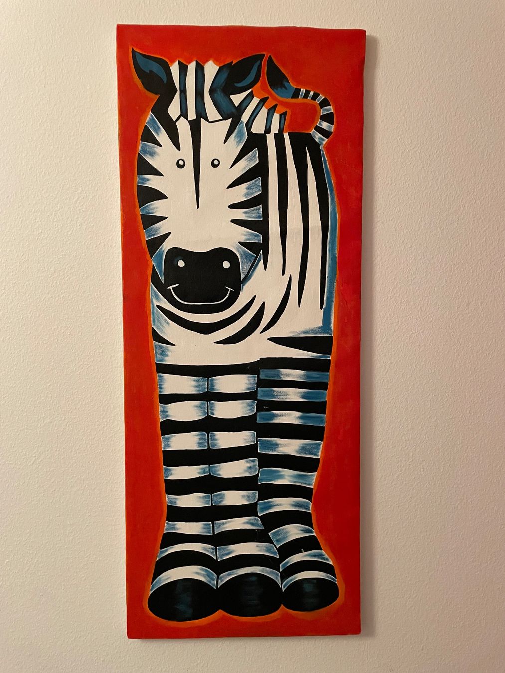 Tableaux: Bild Zebra Malerei auf Leinwand 100x40x2cm – D'occasion à Brugg AG par elialevi