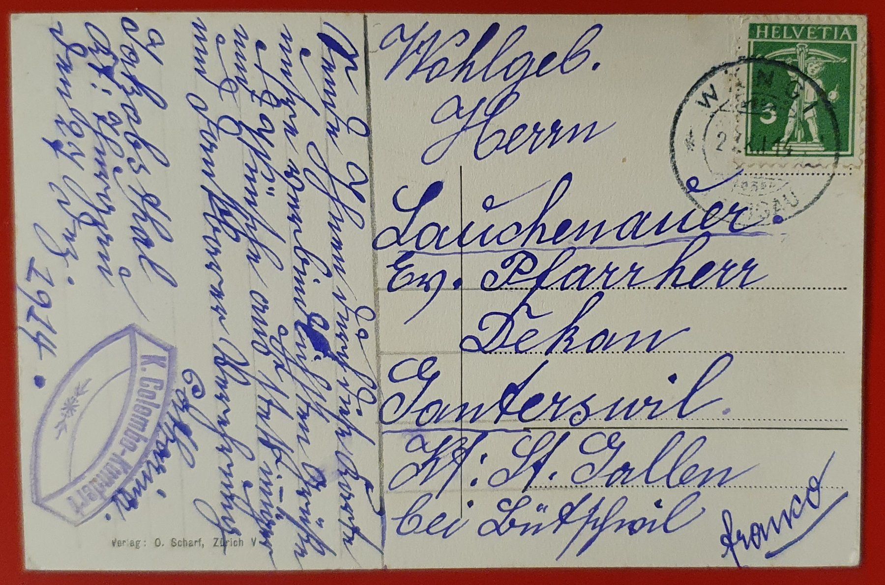 Cartoline postali: Matzingen 1914 - 3 Ansichten – Usato da Kreuzlingen venduto da Rschweiz1 1