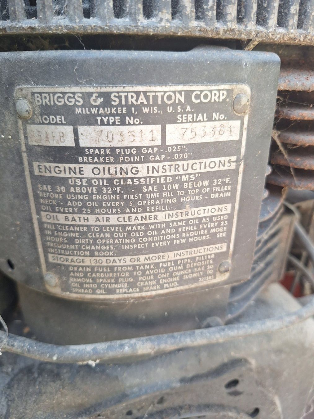 Motoren: Briggs and Stratton Standmotor – Defekt aus Eptingen von Bobbl1