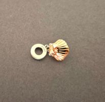 Silber Charm Muschel mit Perle +Garantie