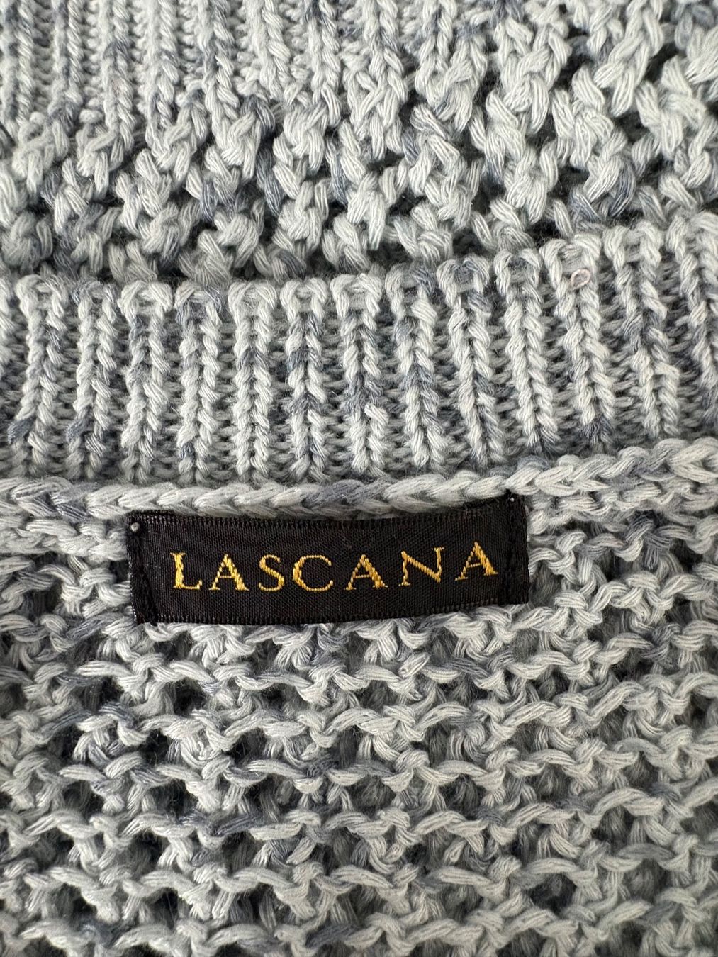 Lascana Maglioni & Felpe: Lascana leichter Strickpullover Gr. S blau Lochmuster – Nuovo (secondo la descrizione) da Regensdorf venduto da secondchancefashion 4