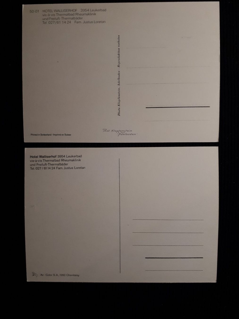 Cartes postales: 2 X LEUKERBAD – D'occasion à Ponto Valentino par giorgia06 1