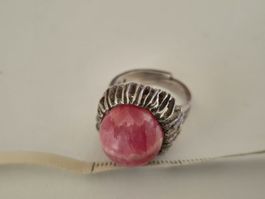 Ring 800 Silber Rhodochrosit Stein Edelstein Schmuck Unisex