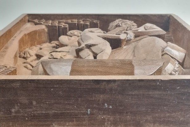 Skulpturen & Statuen: Geschnitztes Holzbild aus Ghana Afrika – Gebraucht aus Flums von Flumsantik 2
