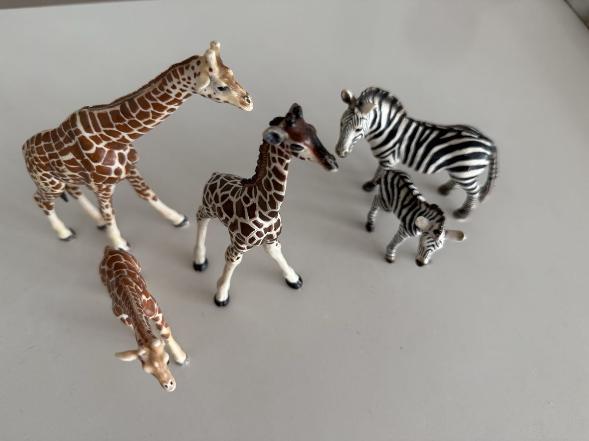 Schleich Giocattoli: 3 Giraffen 2 Zebra Schleich – Usato da Zürich venduto da Mothai
