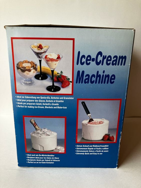 IceCreamMaschine, Glacemaschine, NEU nie benutzt Kaufen auf Ricardo