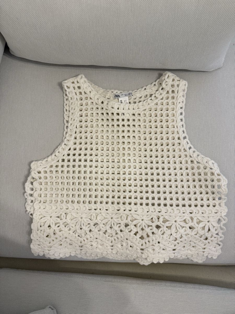 Zara Top: Strick Oberteil , Gr.S/ offwhite – Nuovo (secondo la descrizione) da Zürich venduto da secondhandpassion