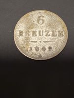 Rare 1849 Austria 6 Kreuzer Coin - Collectors Item!