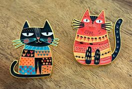 2x Pin Katze