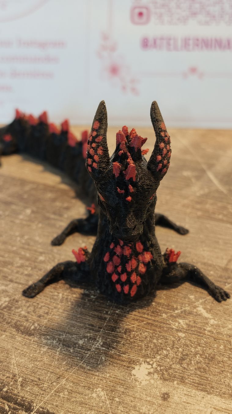 Statuette: Dragon articulé en 3D – Usato da Domdidier venduto da Nina_Atelier 2