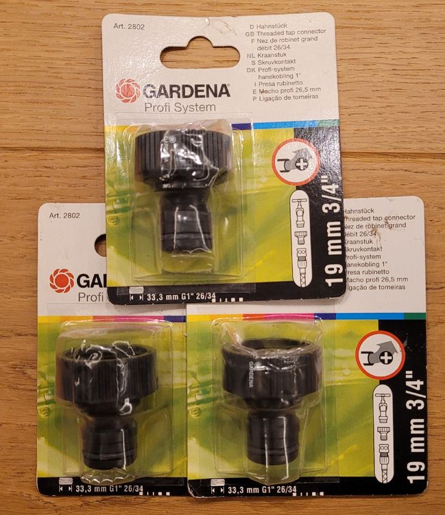 Gardena ProfiSystemHahnstück, 26,5 mm (G 3/4"), 3 Stk. Kaufen auf