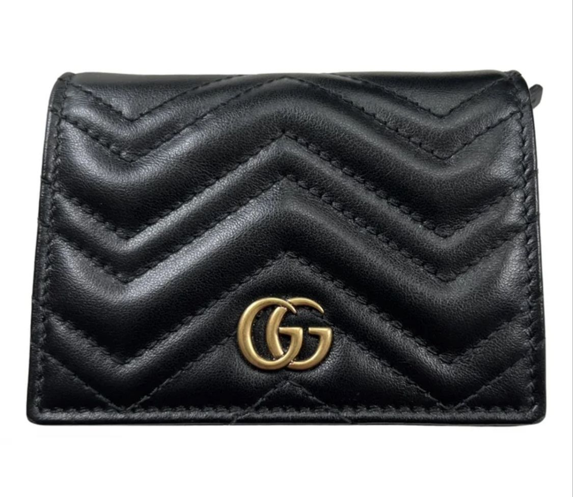 Gucci Portamonete: Gucci Marmont Leather Wallet Black, Compact Size – Nuovo (secondo la descrizione) da Erlenbach ZH venduto da adk_6c6x