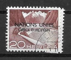 Abart ONU (D VII) Nr. 4.2A.04 gebrochenes U Européen gest.