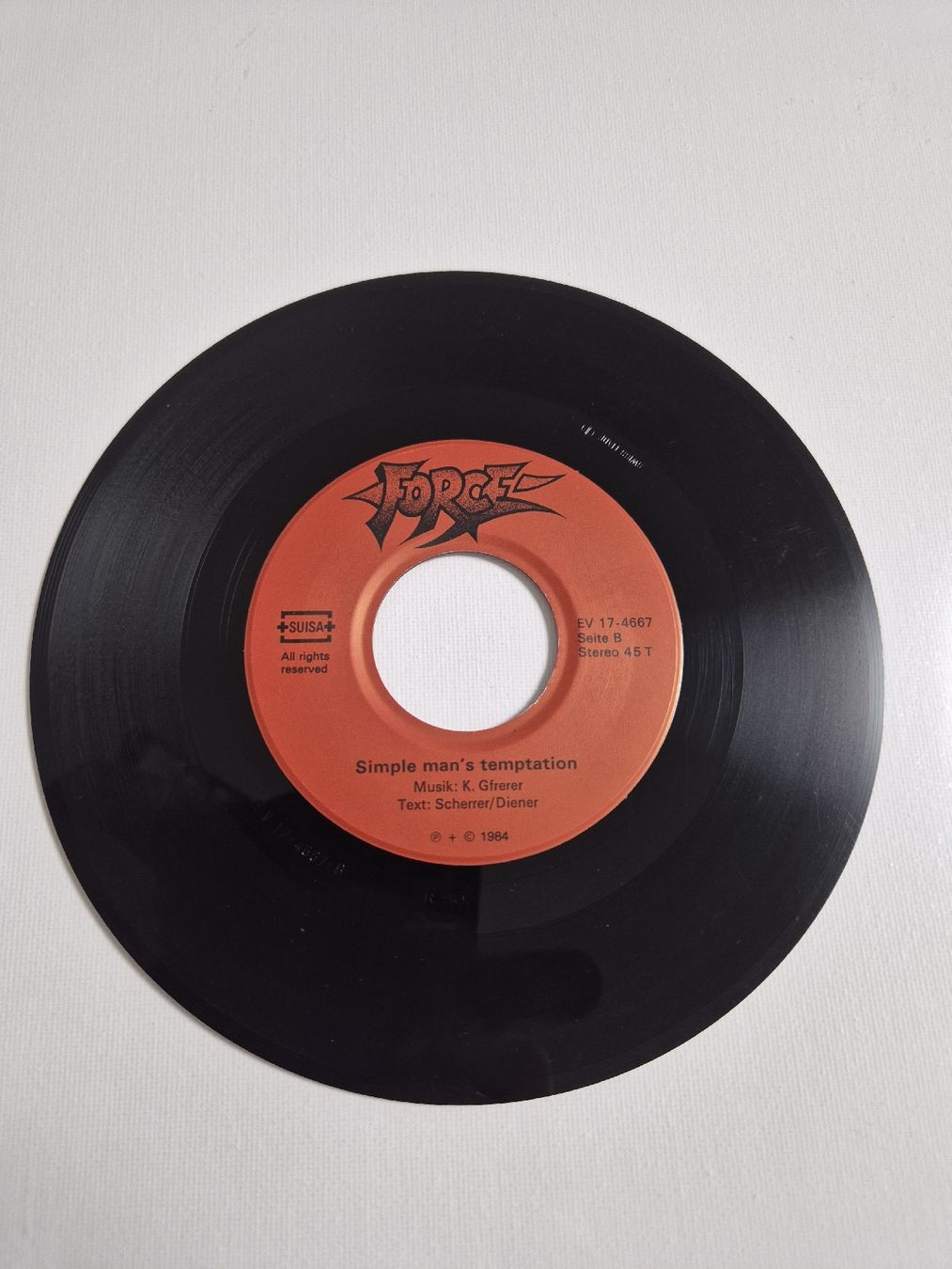 Schallplatten: Force  -  Mental Dominance - Single 7 , CH – Neu (gemäss Beschreibung) aus Uster von newwave0 3