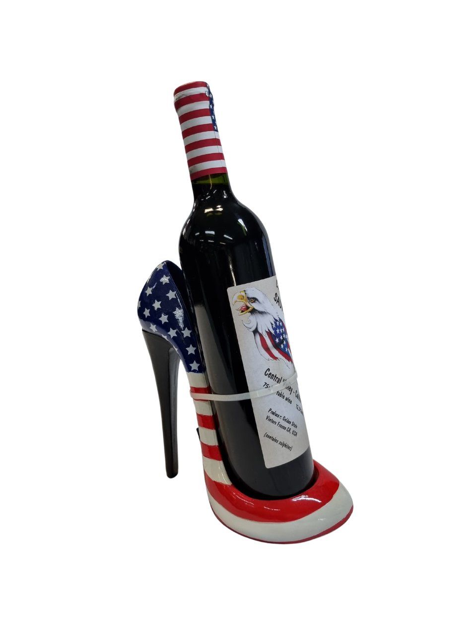 Sculture & Statue: Weinflaschenhalter USA mit Weinflasche – Nuovo (secondo la descrizione) da Figino venduto da MabaStore24
