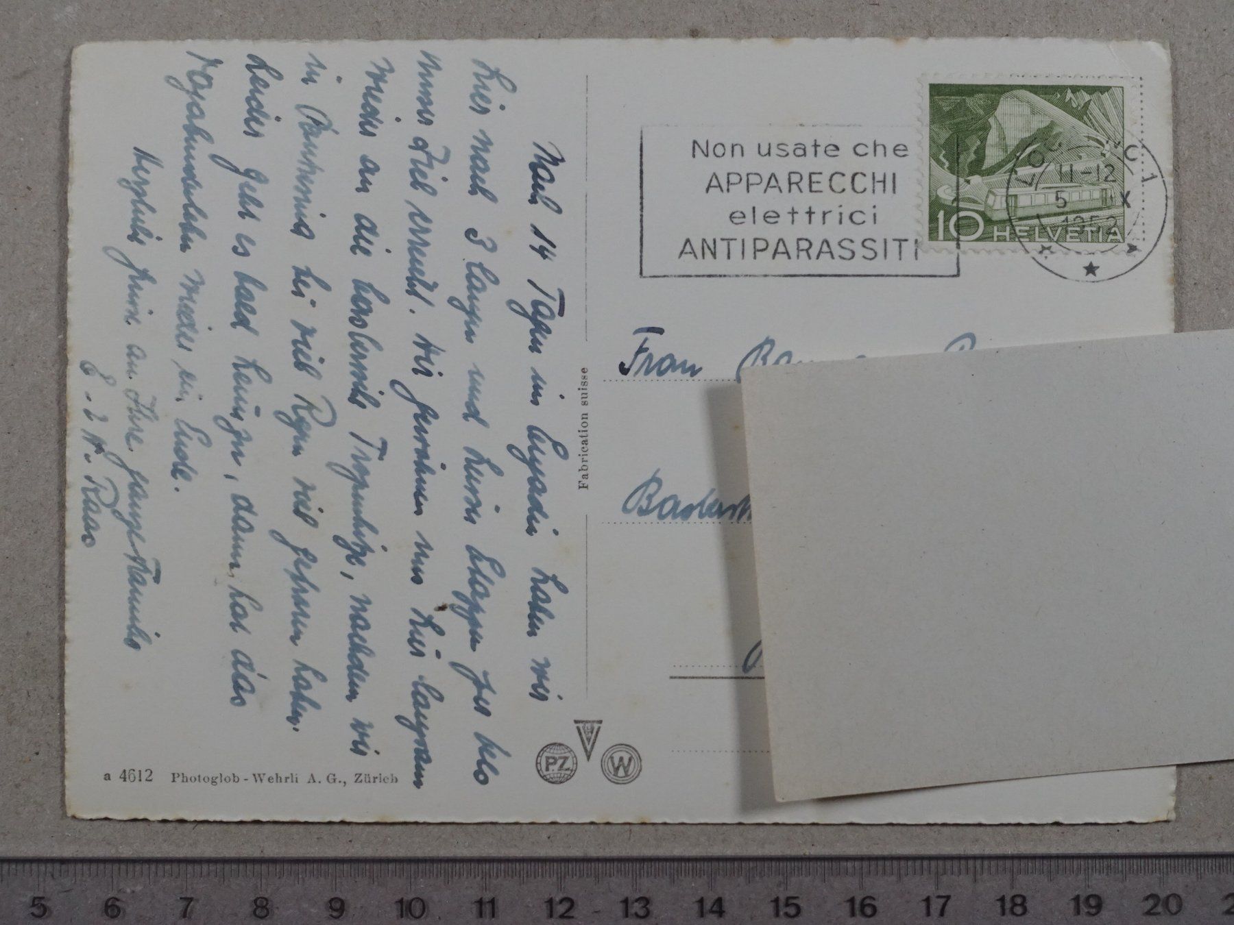 Cartoline postali: Locarno, Quai, 1952 – Usato da Lenzburg venduto da fh1 1