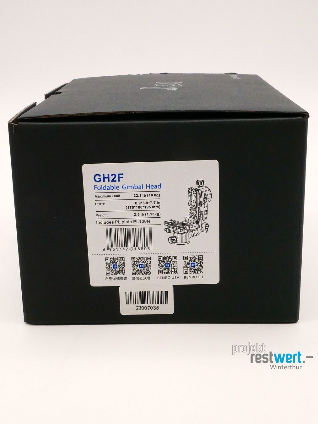 Benro Treppiedi & Teste: BENRO GH2F Gimbal Kopf (Faltbar) – Nuovo (secondo la descrizione) da Winterthur venduto da Restwert_Winterthur 6
