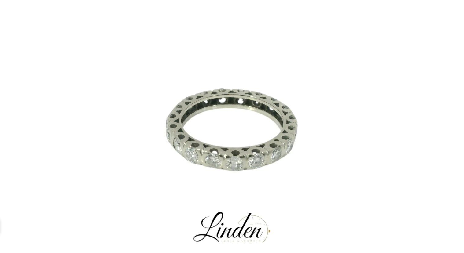 Anelli: Damenring 750 Weissgold Diamant – Usato da Zürich venduto da Linden-Uhren