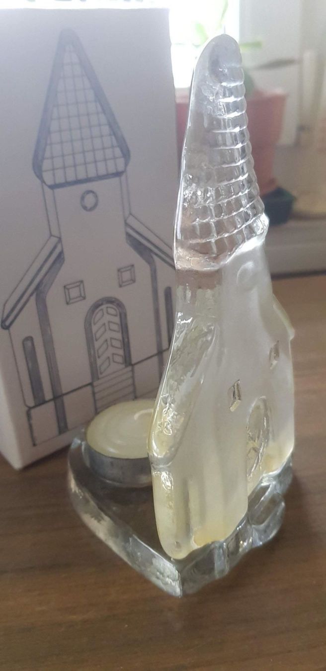 Portacandele: Kerzenhalter Kirche Glas – Usato da Mörschwil venduto da wunderkiste44 6