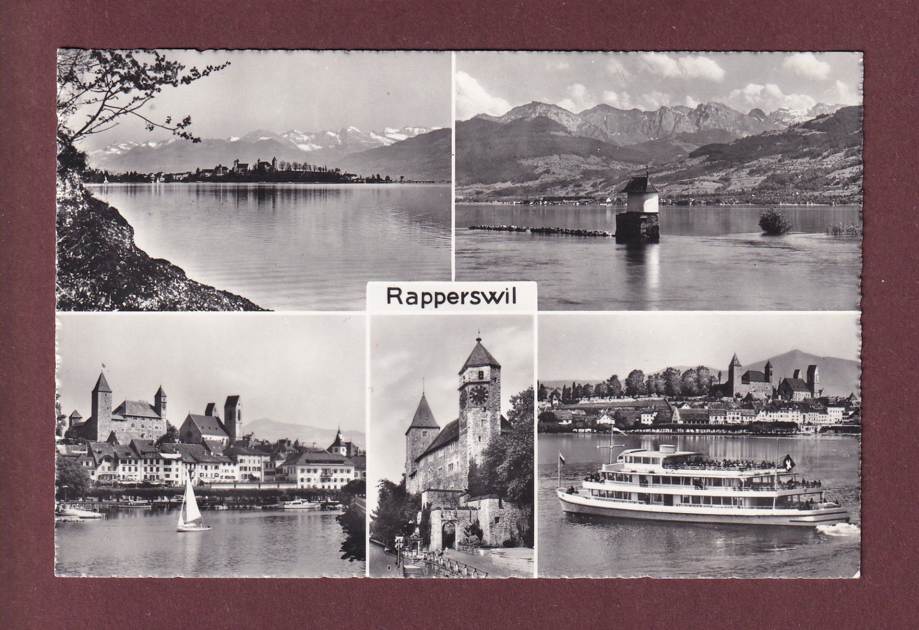 Cartes postales: RAPPERSWIL - 5 Bilder - 1959 – D'occasion à Pully par nicecards