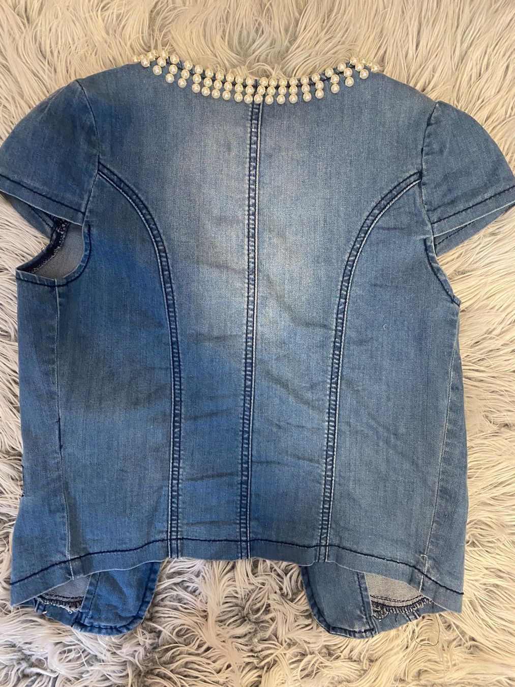 Gilet & Giacche senza maniche: Jeans Gilet mit Perlen – Usato da Vezia venduto da luce2011 4